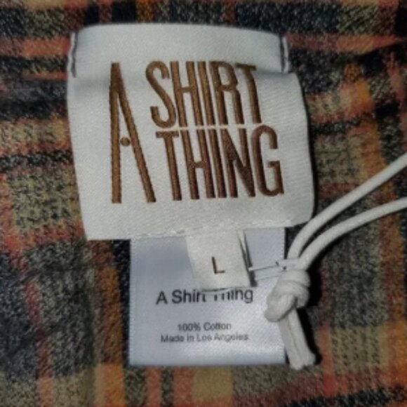 A Shirt Thing 100% Cotton Griffin Flannel Pants Brown Multi Plaid Large NWT - Picture 4 of 6